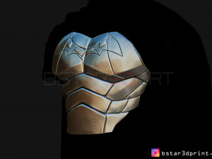 batman chest armor - batman 2021 - robert pattinson 3d print model Modello di stampa 3D