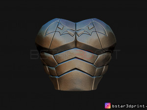 batman chest armor - batman 2021 - robert pattinson 3d print model Modello di stampa 3D
