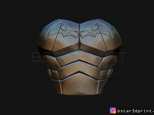 batman chest armor - batman 2021 - robert pattinson 3d print model 3D Print Model