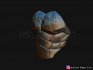 batman chest armor - batman 2021 - robert pattinson 3d print model Modello di stampa 3D