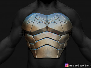 batman chest armor - batman 2021 - robert pattinson 3d print model Modello di stampa 3D