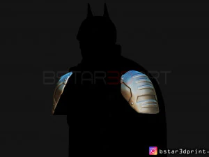 pauldron armor -batman shoulder armor 2021 - robert pattinson 3d print model 3D Print Model