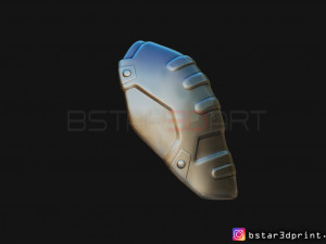 pauldron armor -batman shoulder armor 2021 - robert pattinson 3d print model Modello di stampa 3D