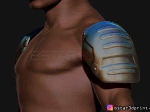 pauldron armor -batman shoulder armor 2021 - robert pattinson 3d print model Modello di stampa 3D