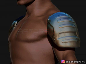 pauldron armor -batman shoulder armor 2021 - robert pattinson 3d print model 3D Print Model