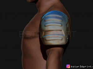 pauldron armor -batman shoulder armor 2021 - robert pattinson 3d print model Modello di stampa 3D