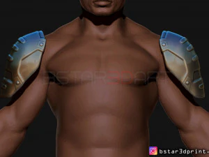 pauldron armor -batman shoulder armor 2021 - robert pattinson 3d print model 3D Print Model