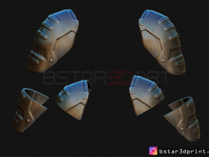 pauldron armor -batman shoulder armor 2021 - robert pattinson 3d print model Modello di stampa 3D