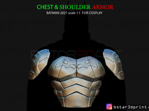 batman armor - batman 2021 - robert pattinson 3d print model 3D Print Model