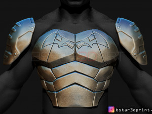 batman armor - batman 2021 - robert pattinson 3d print model 3Dプリントモデル