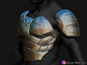 batman armor - batman 2021 - robert pattinson 3d print model 3Dプリントモデル