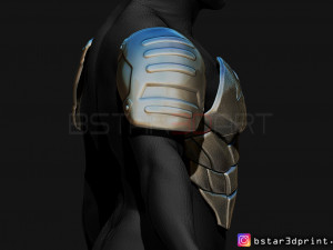 batman armor - batman 2021 - robert pattinson 3d print model 3Dプリントモデル