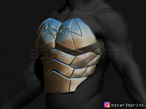 batman armor - batman 2021 - robert pattinson 3d print model 3Dプリントモデル