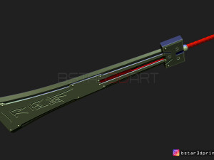 hardedge sword cloud - final fantasy vii remake 3d print model Modèles 3D en vedette