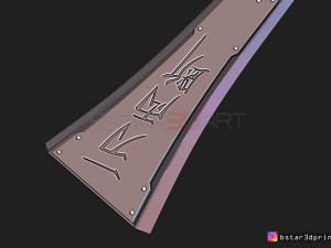 hardedge sword cloud - final fantasy vii remake 3d print model Modèles 3D en vedette