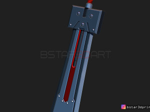 hardedge sword cloud - final fantasy vii remake 3d print model Modèles 3D en vedette