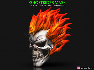 ghost rider mask -agents of shield - marvel comics 3d print model 3D Print Model