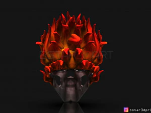 ghost rider mask -agents of shield - marvel comics 3d print model 3D Print Model