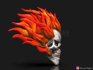 ghost rider mask -agents of shield - marvel comics 3d print model 3D Print Model