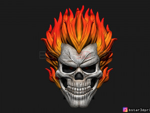 ghost rider mask -agents of shield - marvel comics 3d print model 3D Print Model