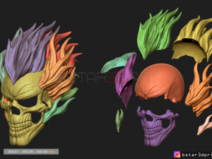 ghost rider mask -agents of shield - marvel comics 3d print model 3D Print Model