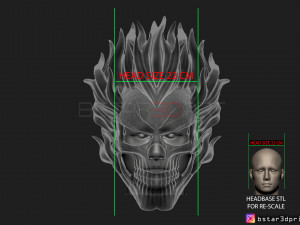 ghost rider mask -agents of shield - marvel comics 3d print model 3D Print Model