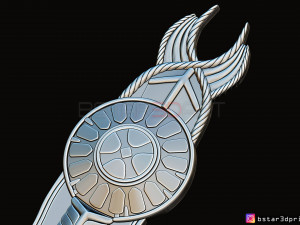 guardian shield - gauntlet kratos - kratos armor - god of war 3d print model Model Cetak 3D