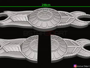 guardian shield - gauntlet kratos - kratos armor - god of war 3d print model Model Cetak 3D