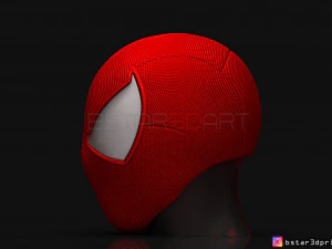 scarlet spider mask -spider man helmet - marvel comics 3d print model 3D Print Model