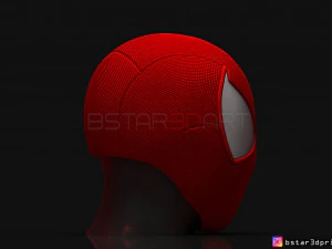 scarlet spider mask -spider man helmet - marvel comics 3d print model 3D Print Model