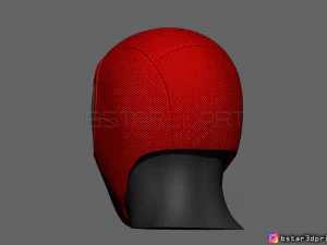 scarlet spider mask -spider man helmet - marvel comics 3d print model 3D Print Model