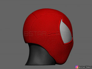scarlet spider mask -spider man helmet - marvel comics 3d print model 3D Print Model
