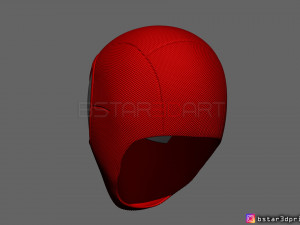 scarlet spider mask -spider man helmet - marvel comics 3d print model 3Dプリントモデル