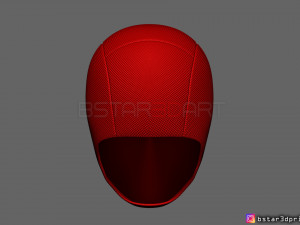 scarlet spider mask -spider man helmet - marvel comics 3d print model 3Dプリントモデル