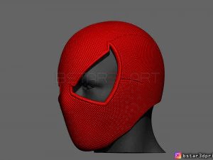 scarlet spider mask -spider man helmet - marvel comics 3d print model 3D Print Model