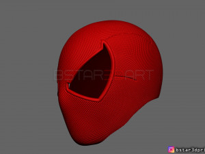 scarlet spider mask -spider man helmet - marvel comics 3d print model 3Dプリントモデル