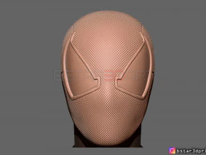 scarlet spider mask -spider man helmet - marvel comics 3d print model 3D Print Model
