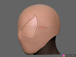 scarlet spider mask -spider man helmet - marvel comics 3d print model 3Dプリントモデル