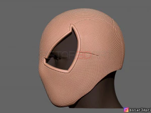 scarlet spider mask -spider man helmet - marvel comics 3d print model 3D Print Model