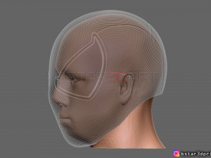 scarlet spider mask -spider man helmet - marvel comics 3d print model 3Dプリントモデル