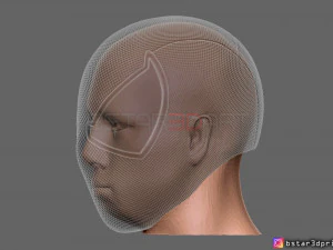 scarlet spider mask -spider man helmet - marvel comics 3d print model 3D Print Model