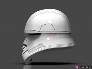 first order jet trooper helmet - stormtrooper corp - starwars 3d print model 3D Принт Модель