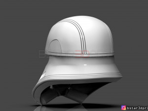 first order jet trooper helmet - stormtrooper corp - starwars 3d print model 3D Принт Модель