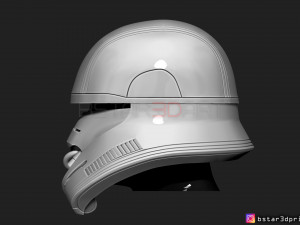 first order jet trooper helmet - stormtrooper corp - starwars 3d print model 3D Принт Модель