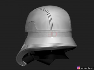 first order jet trooper helmet - stormtrooper corp - starwars 3d print model 3D Принт Модель
