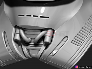 first order jet trooper helmet - stormtrooper corp - starwars 3d print model 3D Принт Модель