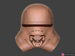 first order jet trooper helmet - stormtrooper corp - starwars 3d print model 3D Принт Модель