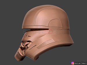 first order jet trooper helmet - stormtrooper corp - starwars 3d print model 3D Принт Модель