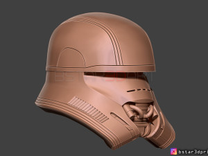 first order jet trooper helmet - stormtrooper corp - starwars 3d print model 3D Принт Модель