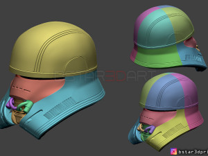 first order jet trooper helmet - stormtrooper corp - starwars 3d print model 3D Принт Модель